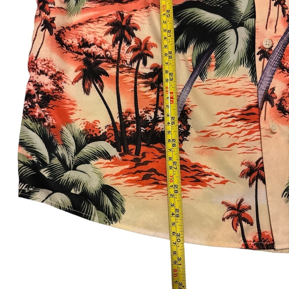 Tropical Hawaiian Print Men's Button Up Shirt SET OF 2! - Picture 7 of 12